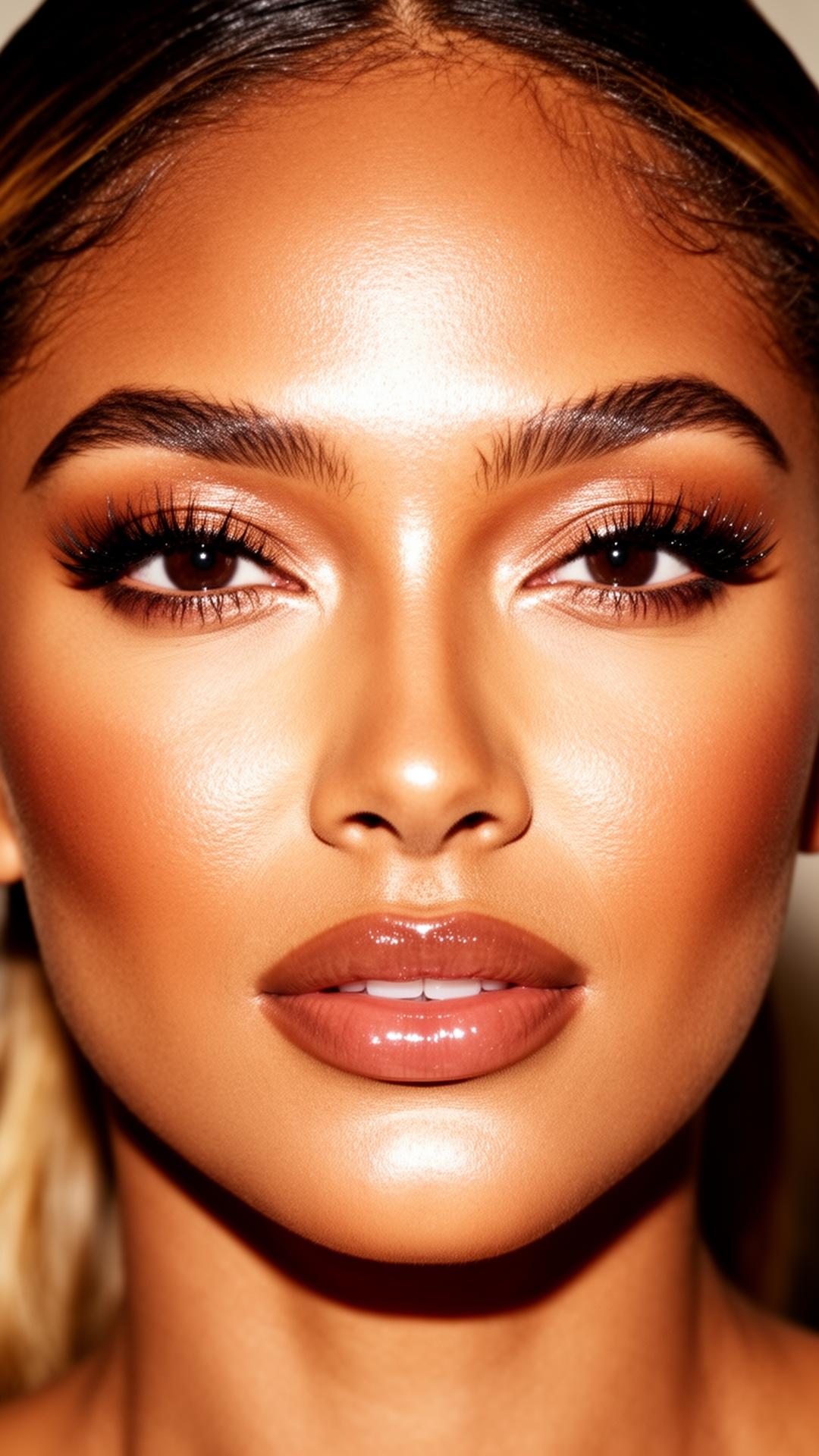 Bridal and red carpet beauty close-up